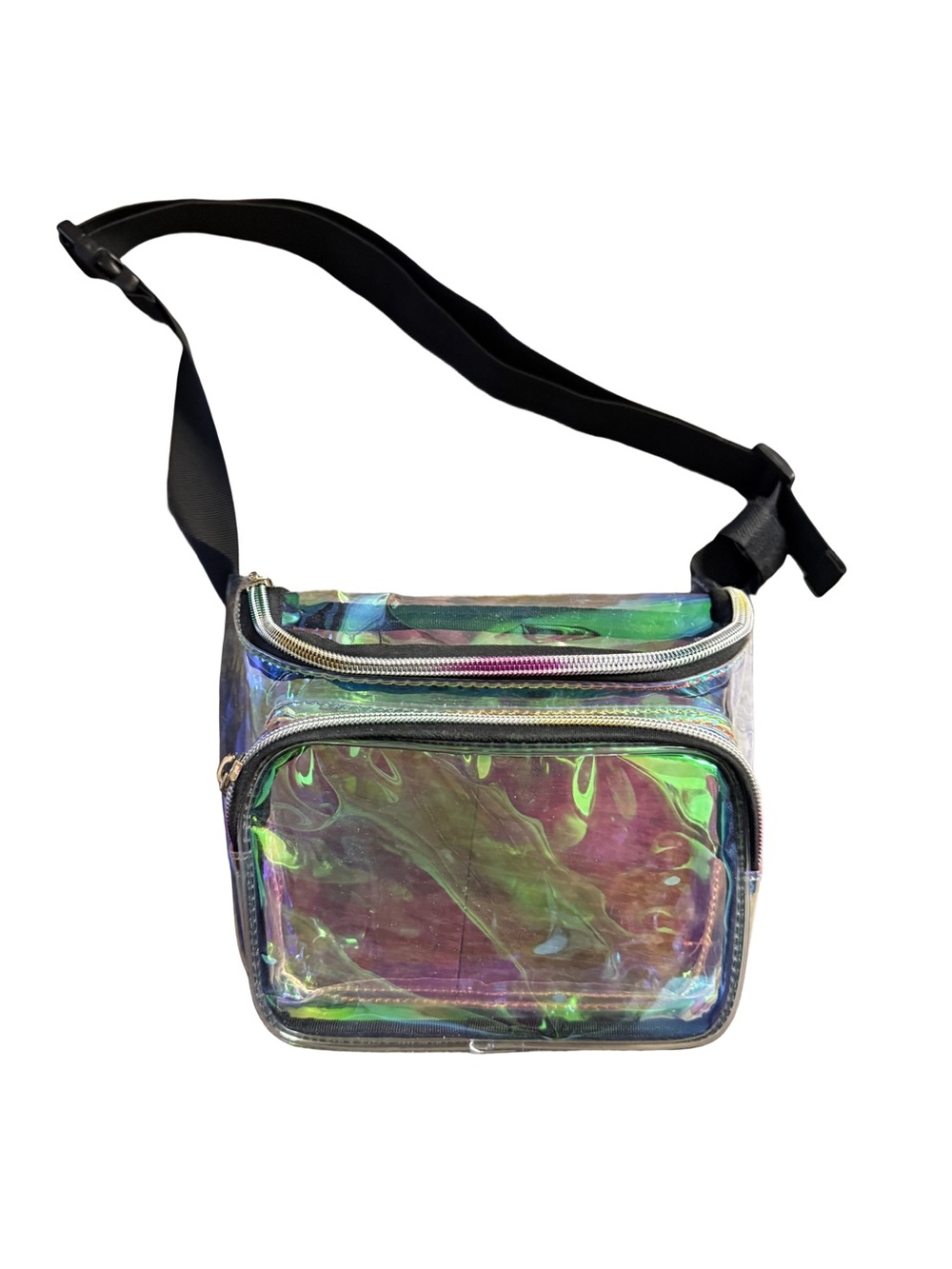Iridescent Clear Holographic Fanny Pack - Multi